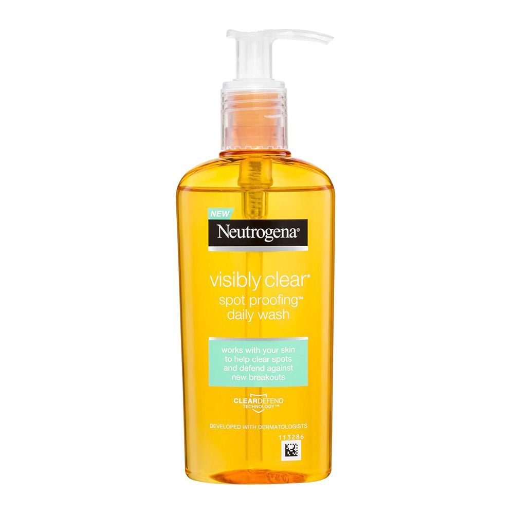 Neutrogena Visibly Clear Oil Free Clear & Protect Daily Wash 200Ml ...