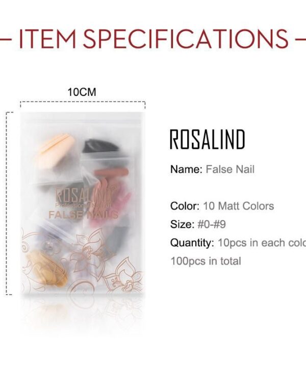 Pack of 100 Nails Matte