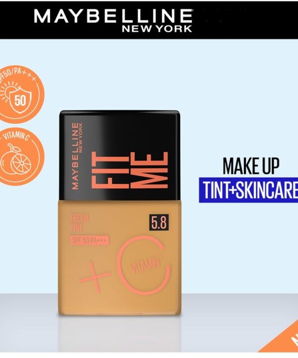 Maybelline New York Fit Me Fresh Tint With SPF 50 & Vitamin C Shad:5.8