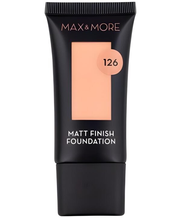 Max & More Matt Finish Foundation 30ml Shade: 126