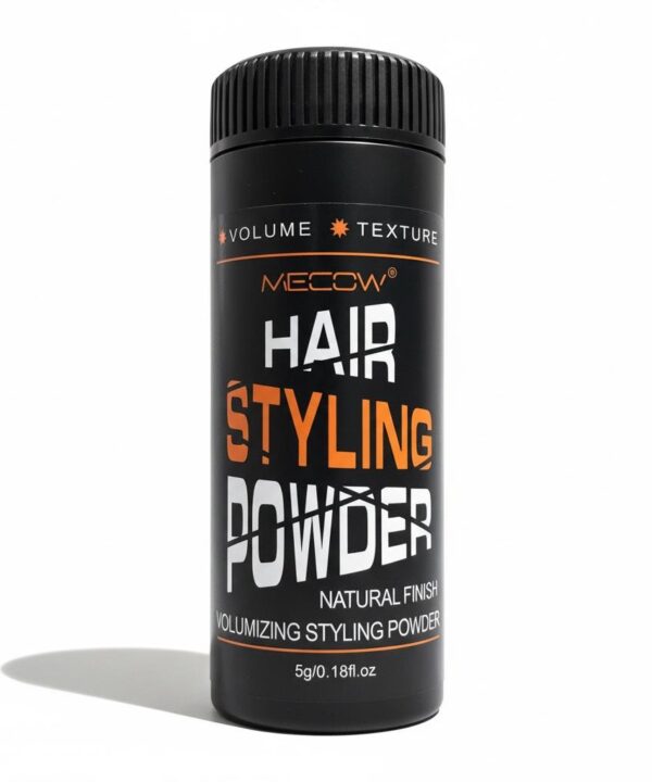 MECOW Black Natural Finish Hair Styling Powder