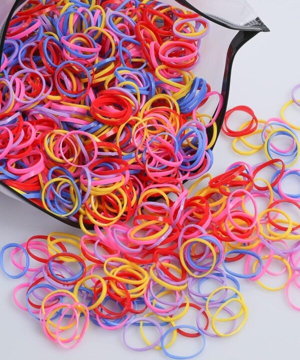 Rubber Bands or Hair Ties for Girls 500 pcs