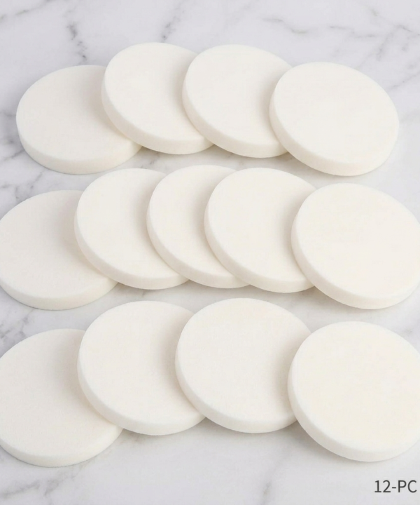 12-Piece Premium Round Makeup Sponge Set