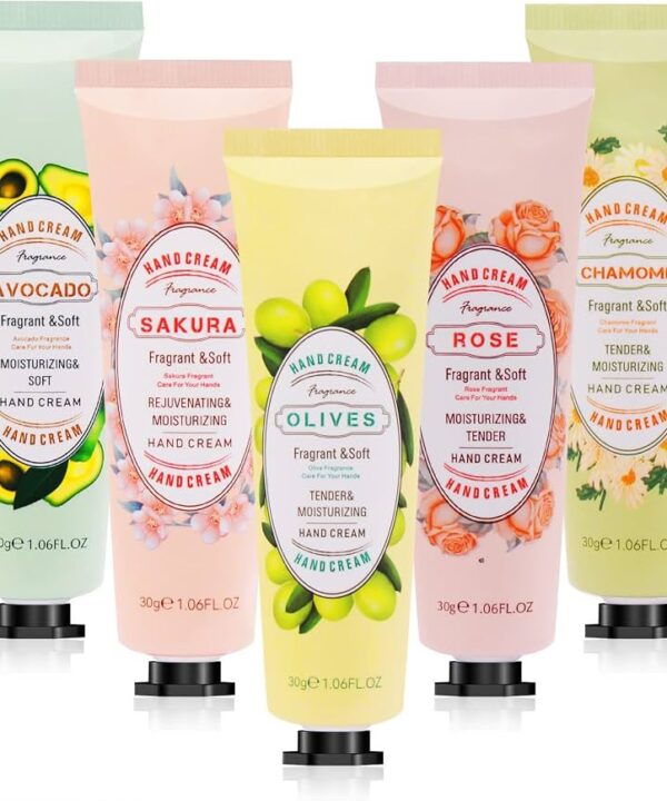 Colorful Flower & Fruit Hand Cream Set of 5